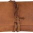 astuccio porta tabacco sciolto in pelle marrone antico