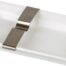 posacenere in ceramica bianco con portasigari